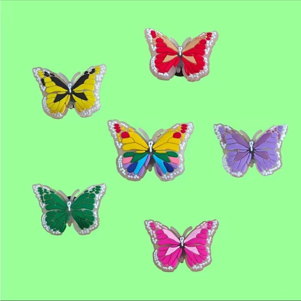Glow In The Dark Butterfly Charms For Crocs